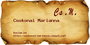 Csokonai Marianna névjegykártya